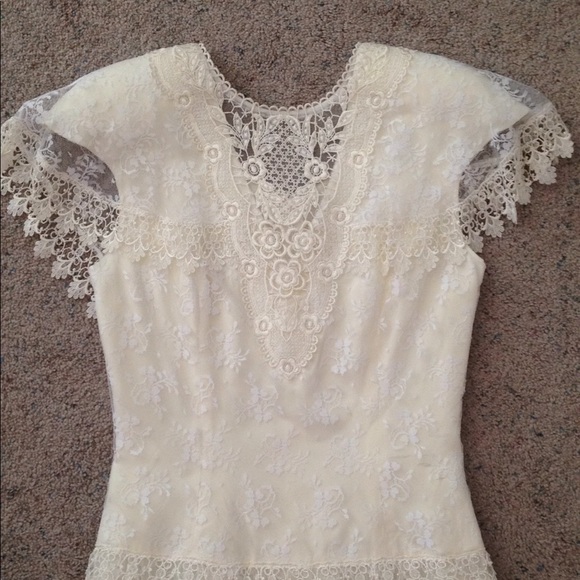 SCOTT MCCLINTOCK Vintage Wedding Dress Size 4 White - Picture 2 of 16